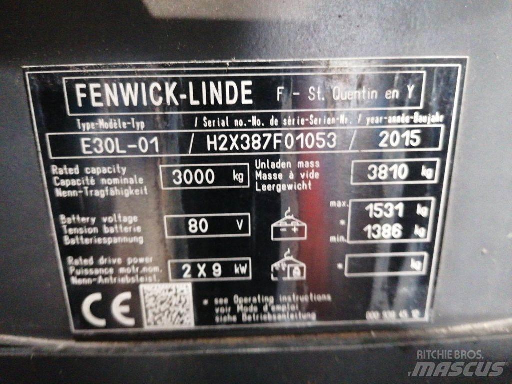 Linde E30L-01 Ηλεκτρικά περονοφόρα ανυψωτικά κλαρκ