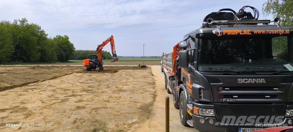 Scania P 460 Φορτηγά με γερανό & γάτζο