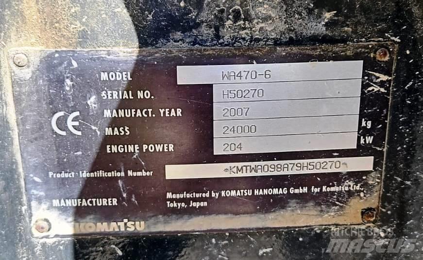 Komatsu WA 470-6 Φορτωτές με λάστιχα (Τροχοφόροι)