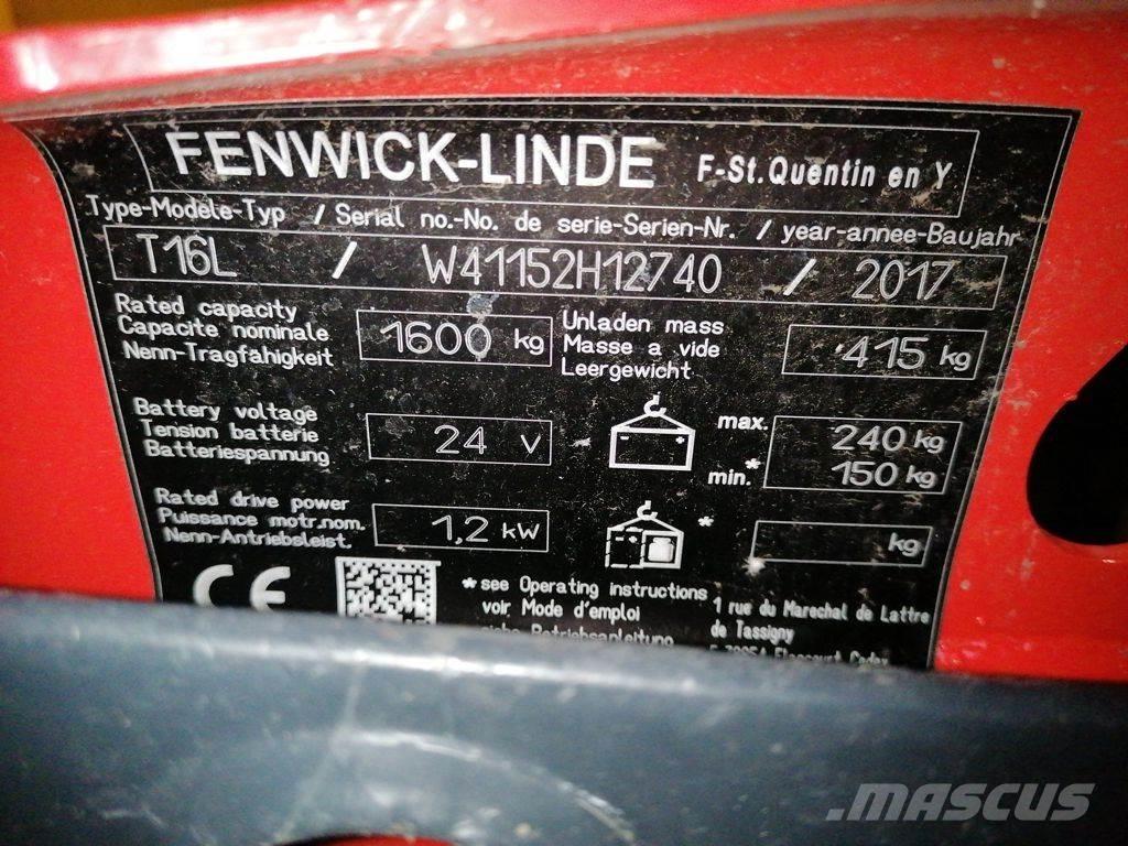 Linde T16L Χειροκίνητο περονοφόρο ανυψωτικό