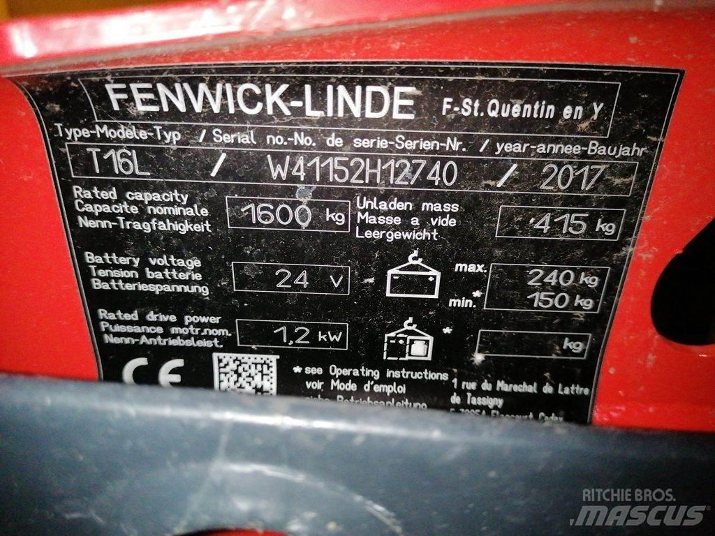Linde T16L Χειροκίνητο περονοφόρο ανυψωτικό