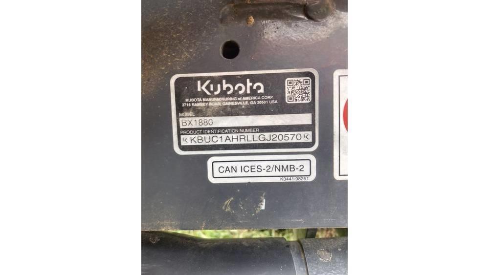 Kubota BX 1880 Τρακτέρ