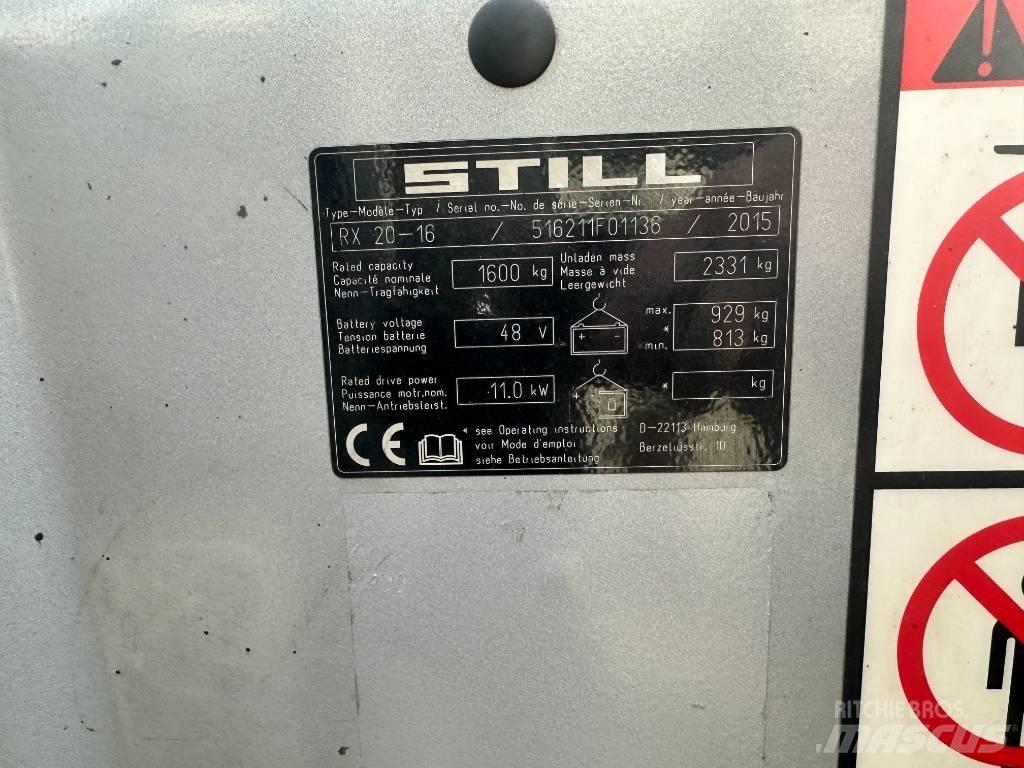 Still RX20-15 Ηλεκτρικά περονοφόρα ανυψωτικά κλαρκ