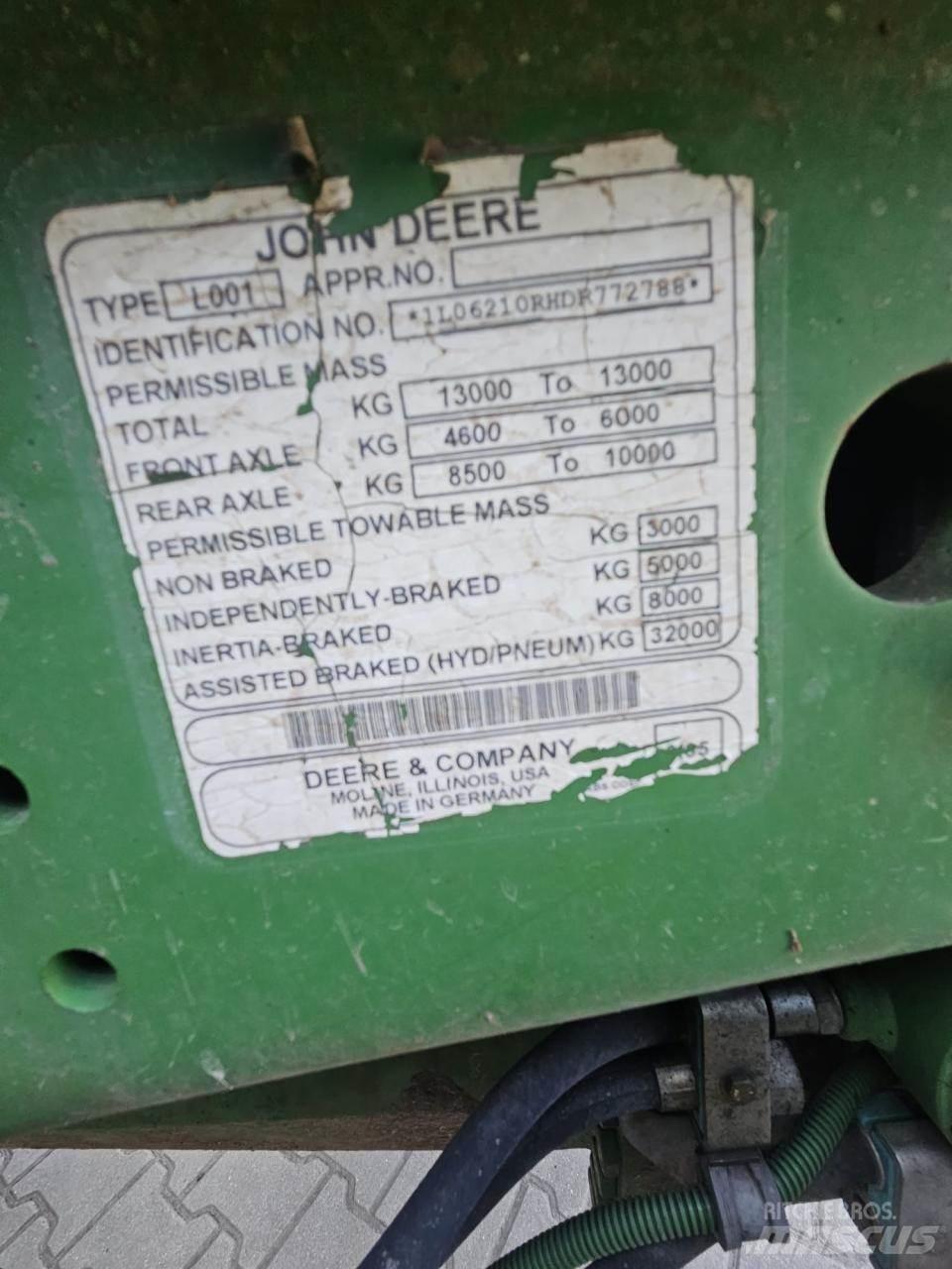 John Deere 6210R Τρακτέρ