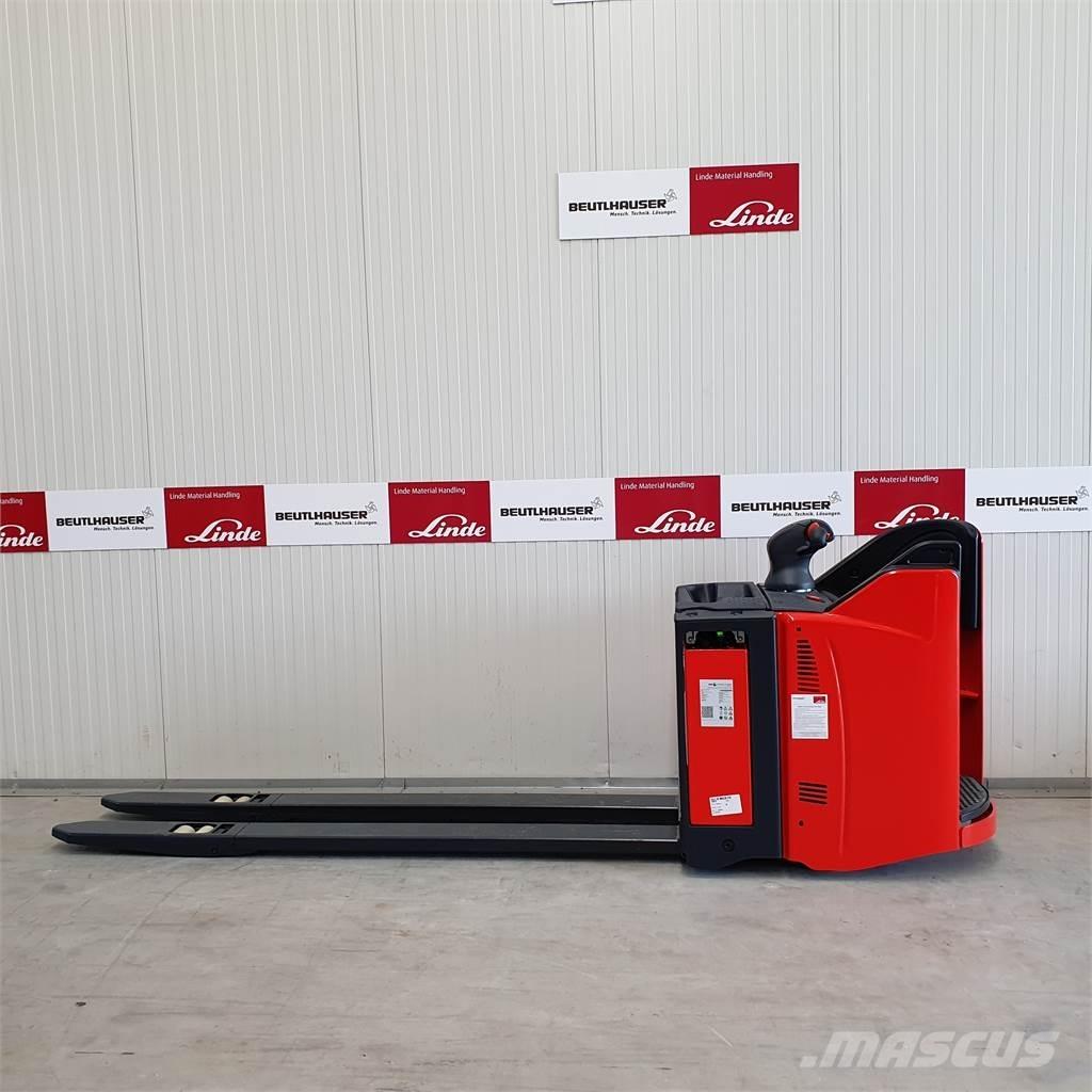 Linde T20SP lang Παλετοφόρα πεζού χειριστή με ιστό