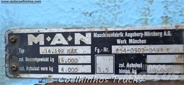MAN 16.192 HAK Φορτηγά Kαρότσα με ανοιγόμενα πλαϊνά