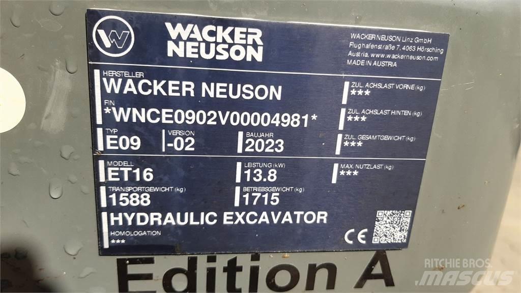 Wacker Neuson ET16 Εκσκαφείς με ερπύστριες