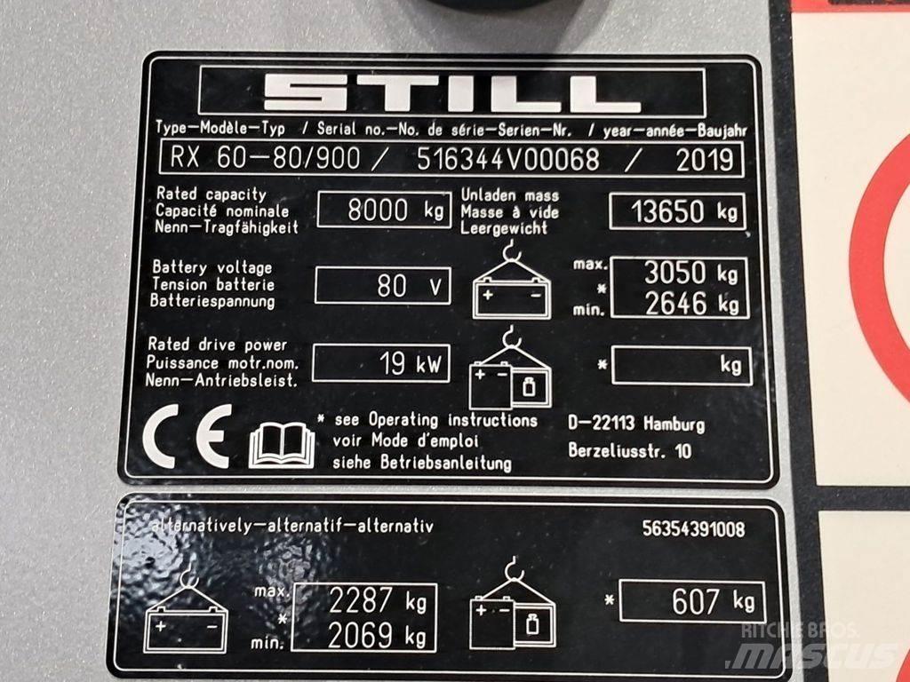 Still RX60-80/900 Ηλεκτρικά περονοφόρα ανυψωτικά κλαρκ