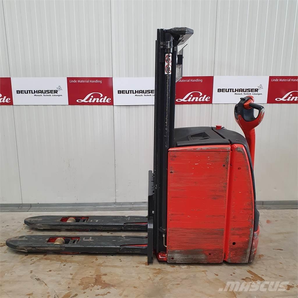 Linde L14i Παλετοφόρα πεζού χειριστή με ιστό