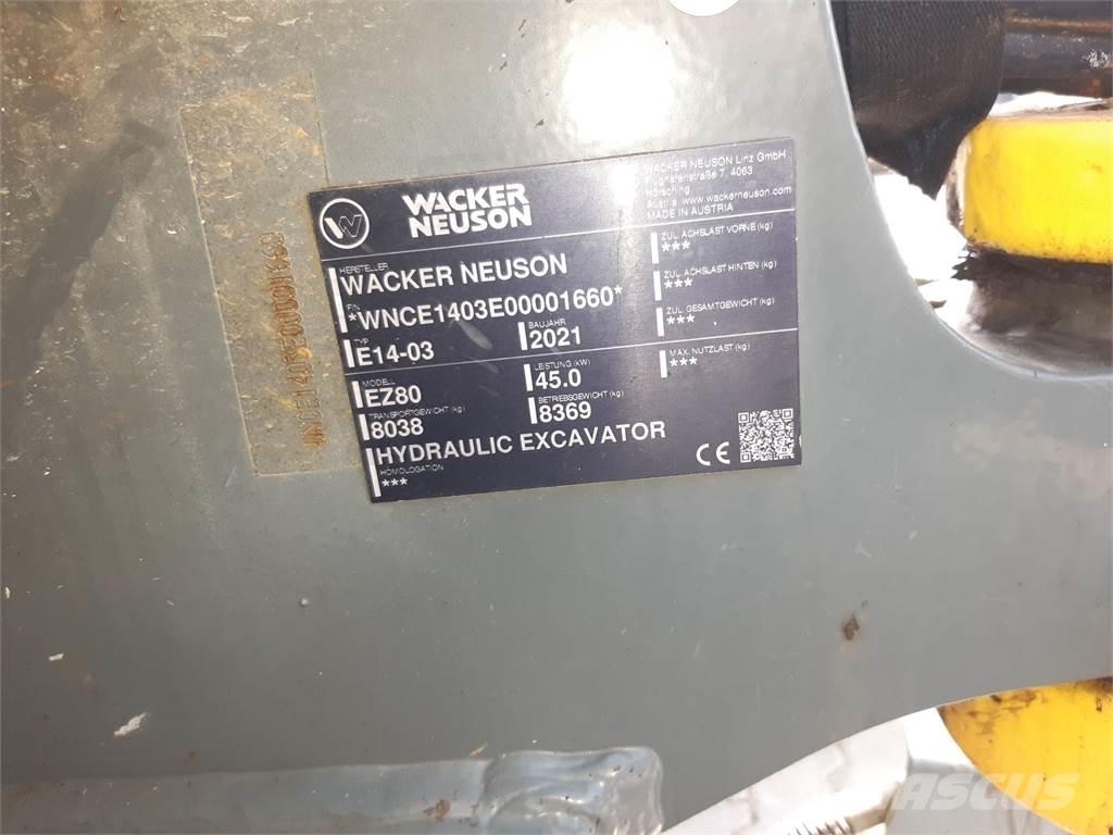 Wacker Neuson EZ80 Εκσκαφείς με ερπύστριες