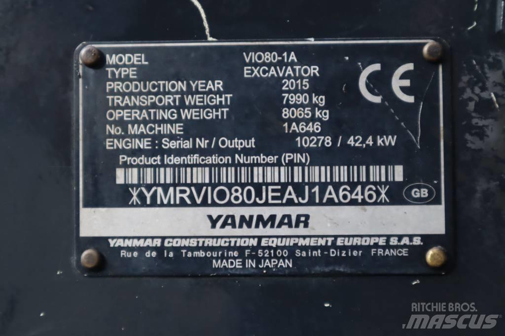 Yanmar VIO80-1A Μίνι εκσκαφείς 7t - 12t
