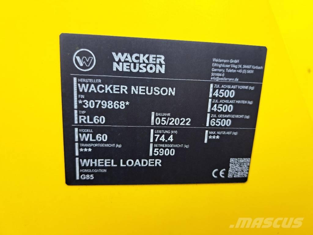 Wacker Neuson WL60 Φορτωτές με λάστιχα (Τροχοφόροι)