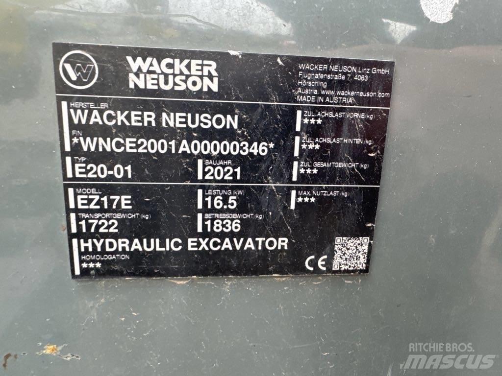 Wacker Neuson EZ17e Εκσκαφείς με ερπύστριες