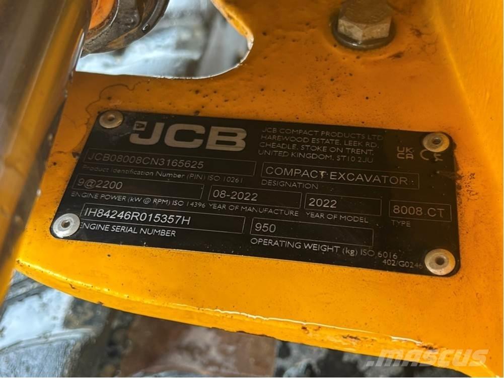 JCB MICRO 8008 Εκσκαφάκι (διαβολάκι) < 7t