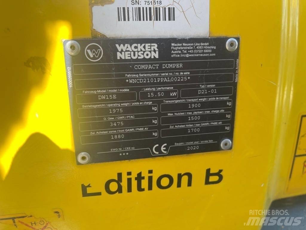Wacker Neuson DW15e Dumpers εργοταξίου