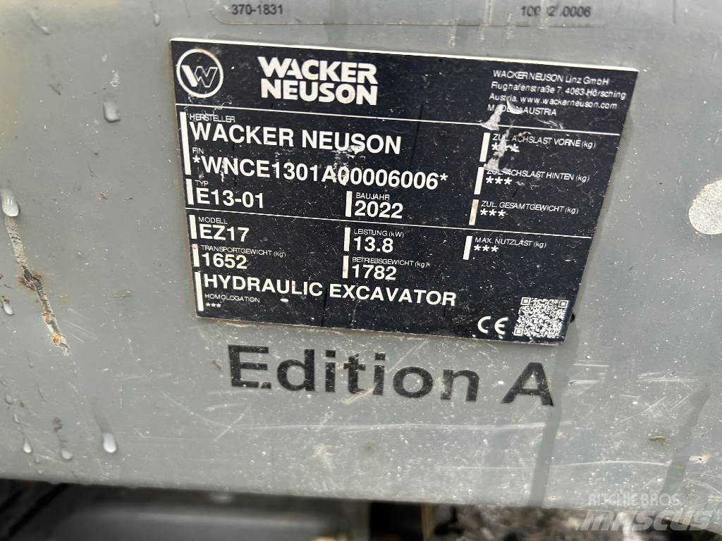 Wacker Neuson EZ17 Εκσκαφείς με ερπύστριες
