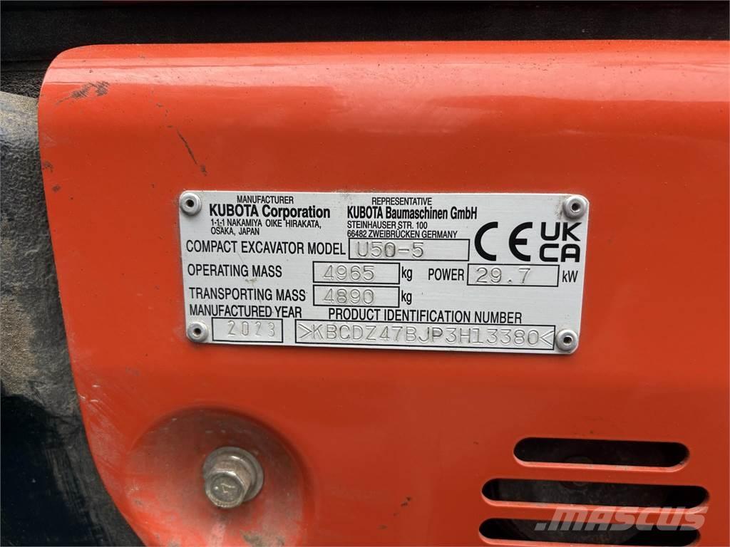 Kubota U50-5 Εκσκαφάκι (διαβολάκι) < 7t