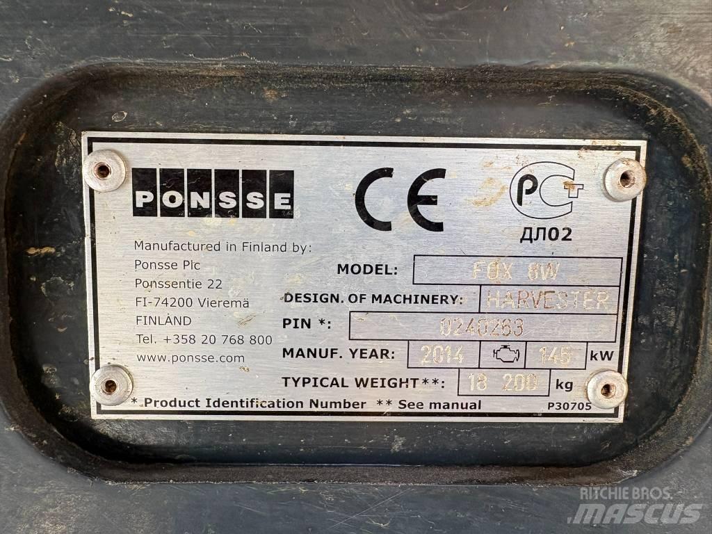 Ponsse Fox Θεριζοαλωνιστικές μηχανές