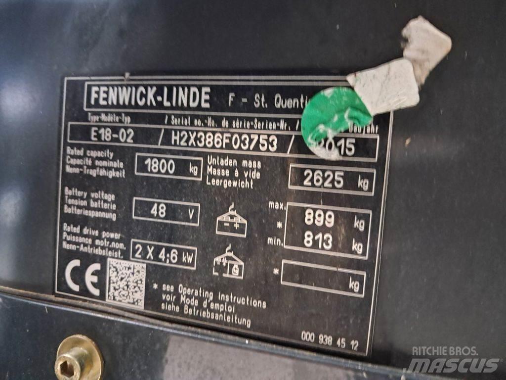 Linde E18-02 Ηλεκτρικά περονοφόρα ανυψωτικά κλαρκ