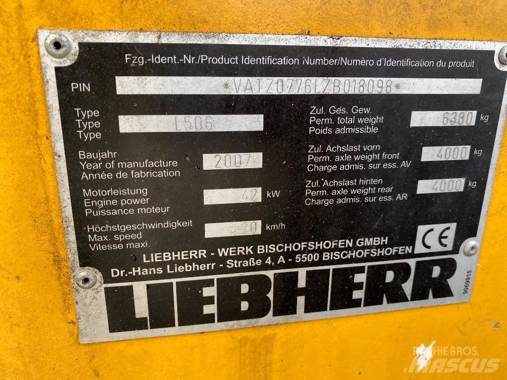 Liebherr 506 Stereo Φορτωτές με λάστιχα (Τροχοφόροι)