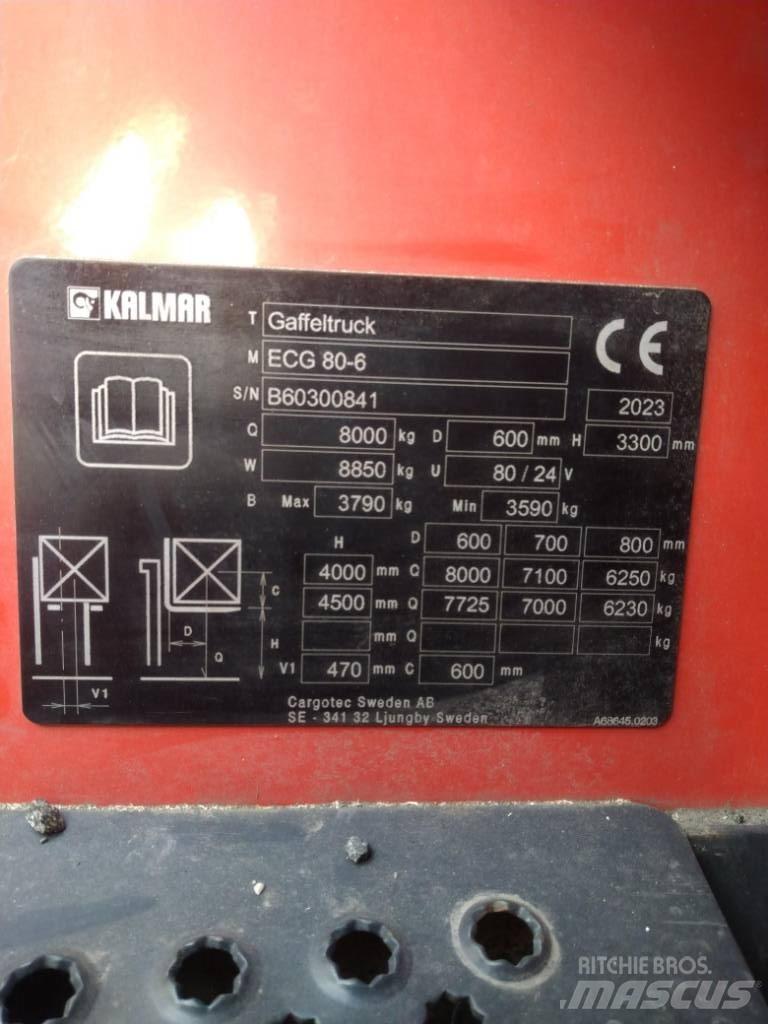 Kalmar ECG80-6 Ηλεκτρικά περονοφόρα ανυψωτικά κλαρκ