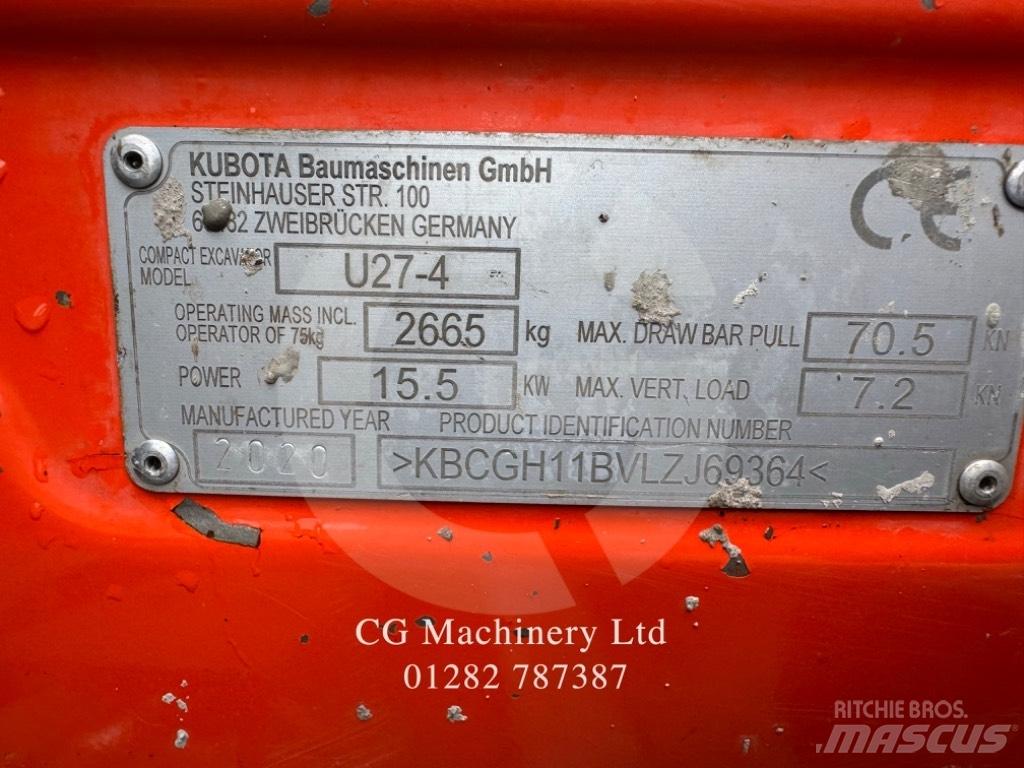 Kubota U 27-4 Εκσκαφάκι (διαβολάκι) < 7t