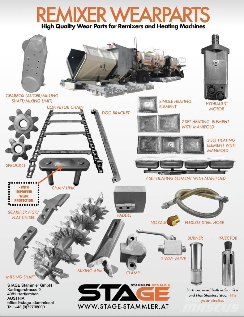 Wirtgen RX4500 Εξαρτήματα μηχανών ασφάλτου