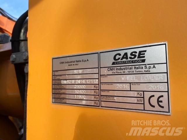 CASE 921F Φορτωτές με λάστιχα (Τροχοφόροι)