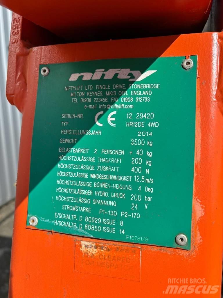 Niftylift HR 12 D E Ανυψωτήρες με αρθρωτό βραχίονα