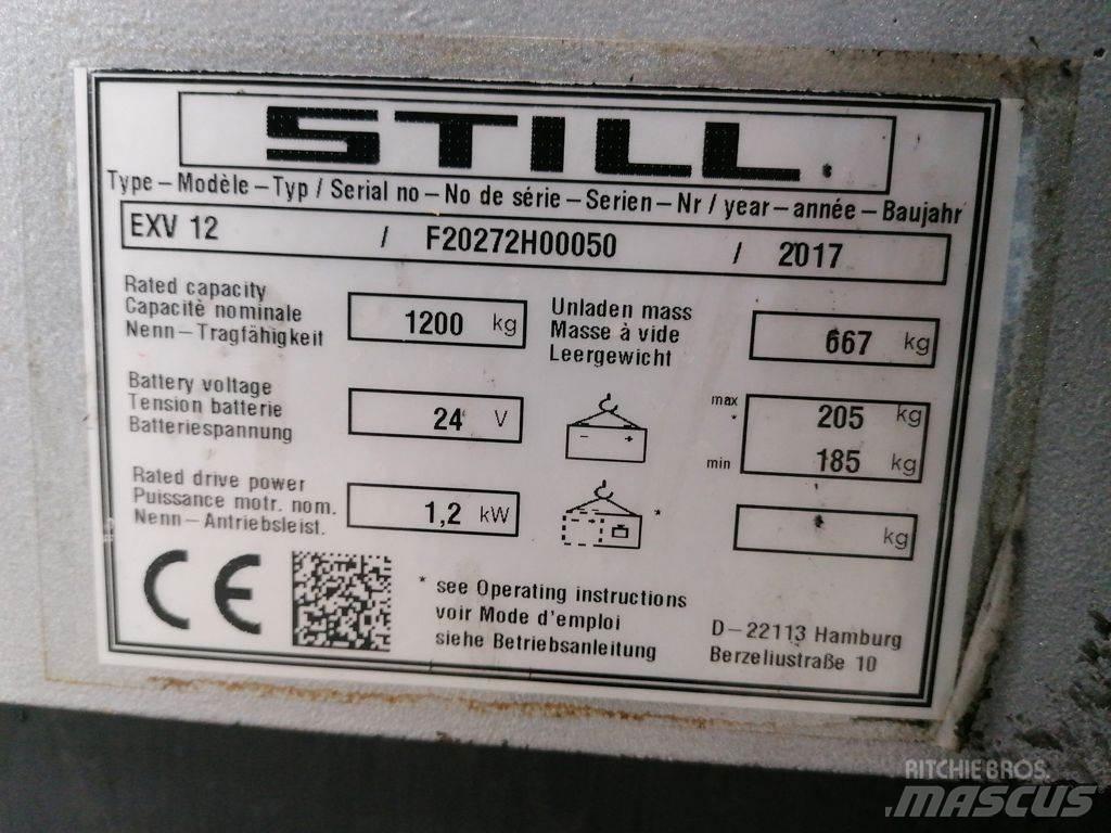 Still EXV12 Παλετοφόρα πεζού χειριστή με ιστό