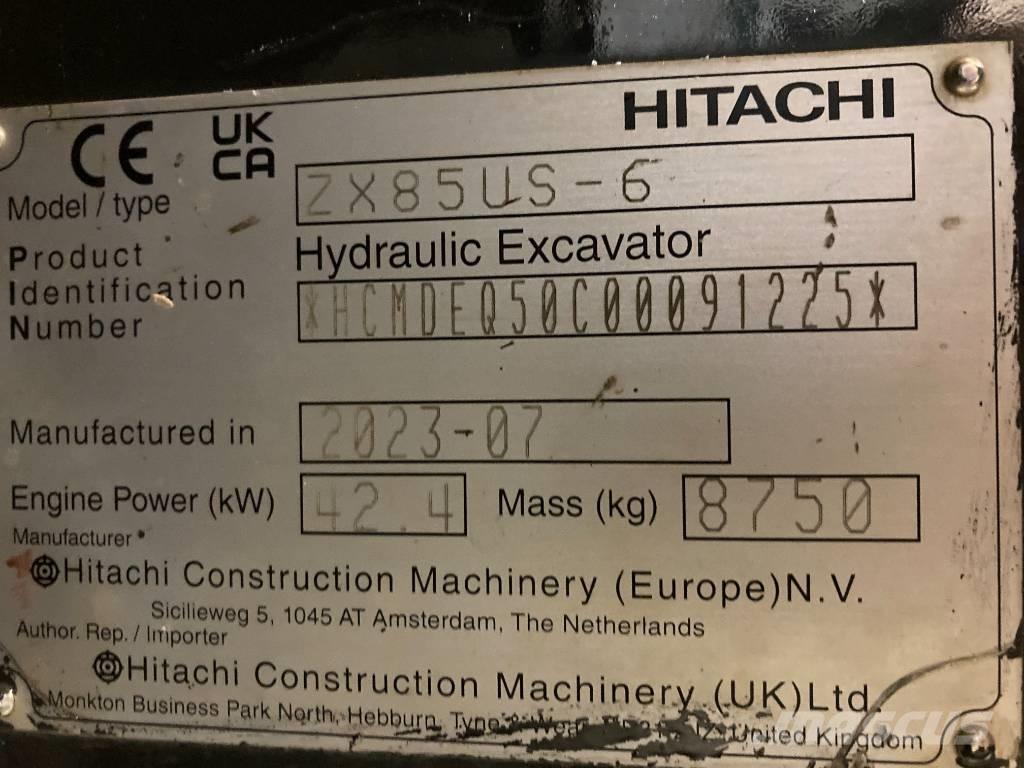 Hitachi ZX 85 US-6 Μίνι εκσκαφείς 7t - 12t