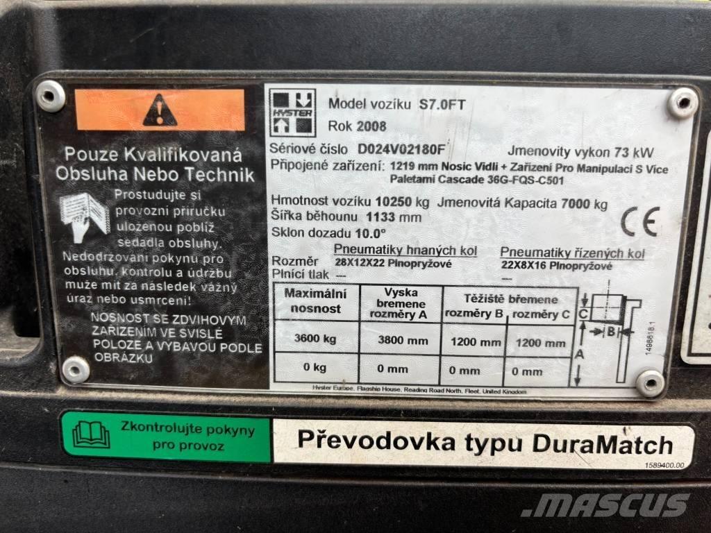 Hyster S 70 FT Περονοφόρα ανυψωτικά κλαρκ με φυσικό αέριο LPG