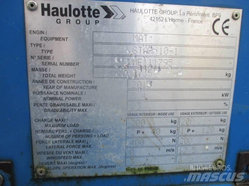 Haulotte Star 10 Ανυψωτήρες με κατακόρυφους πυλώνες