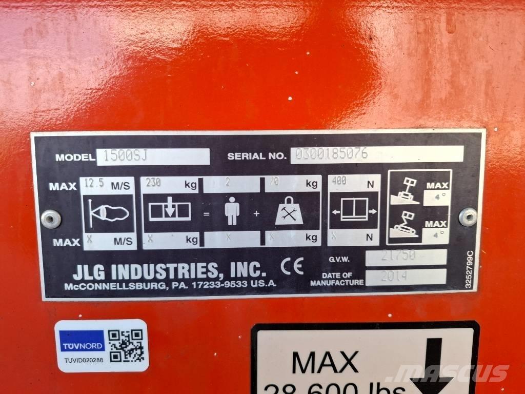 JLG 1500SJ Ανυψωτήρες με τηλεσκοπικό βραχίονα