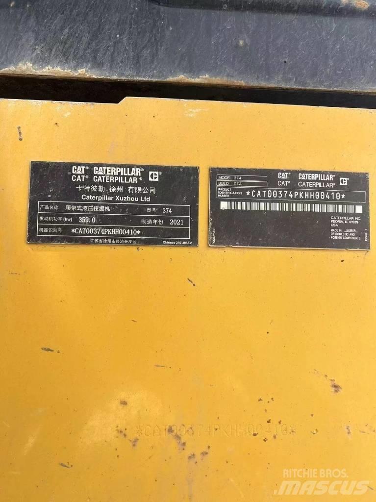 CAT 374 Εκσκαφείς με ερπύστριες