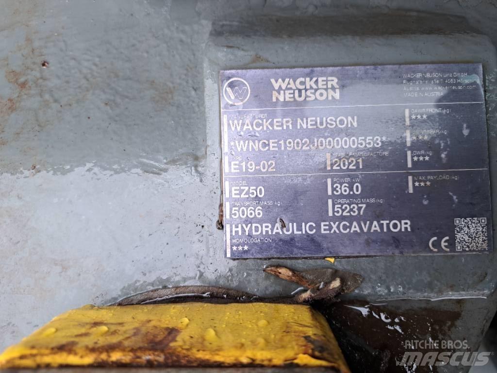 Wacker Neuson EZ50 Εκσκαφείς με ερπύστριες