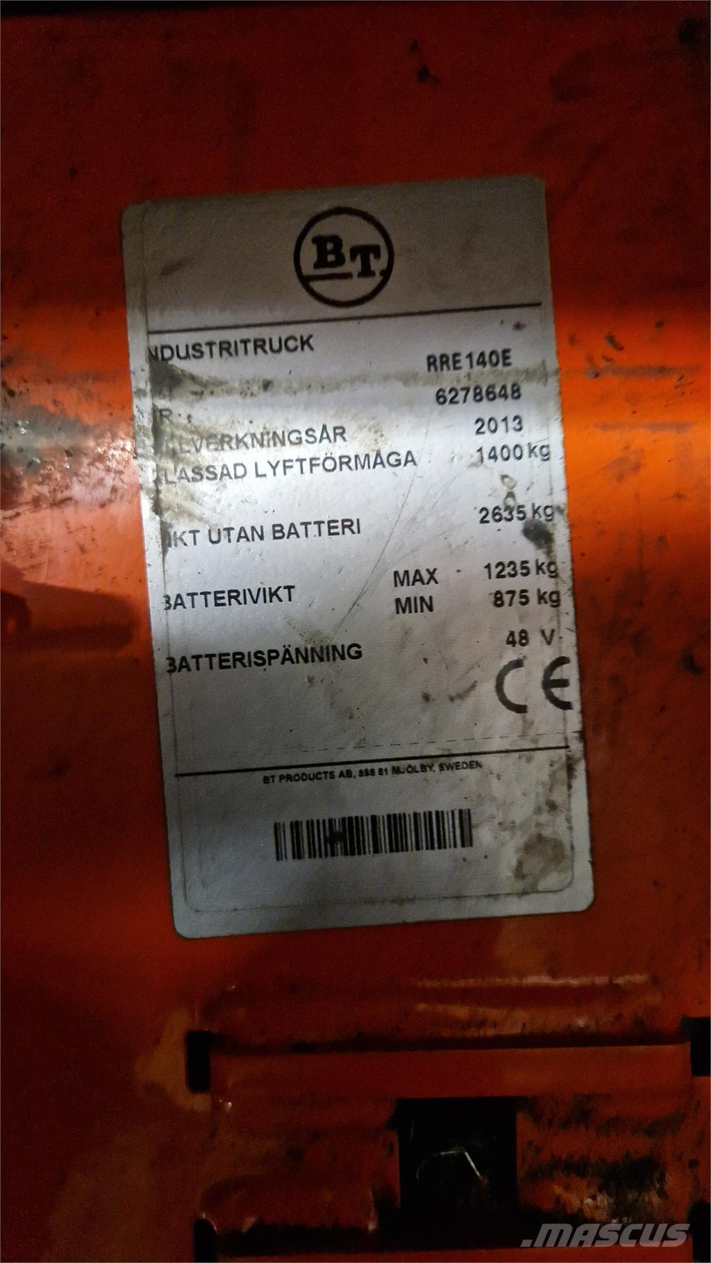 BT RRE140E Ανυψωτικά στενών δρόμων