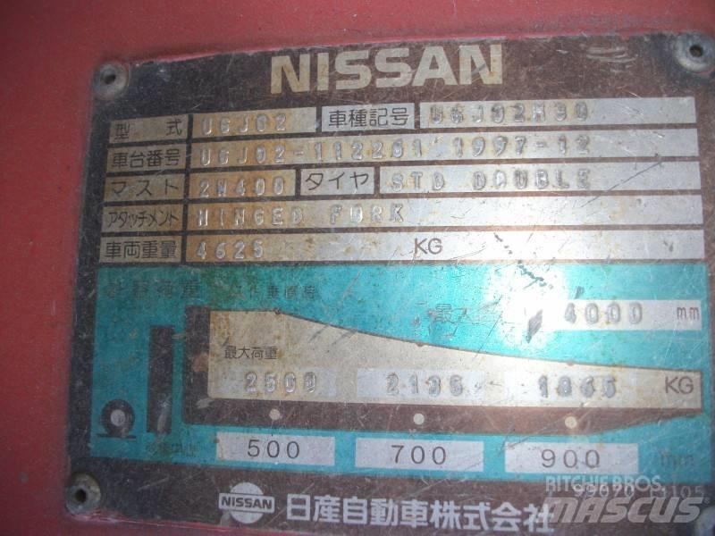 Nissan UGJ02M30 Περονοφόρα ανυψωτικά κλαρκ με φυσικό αέριο LPG
