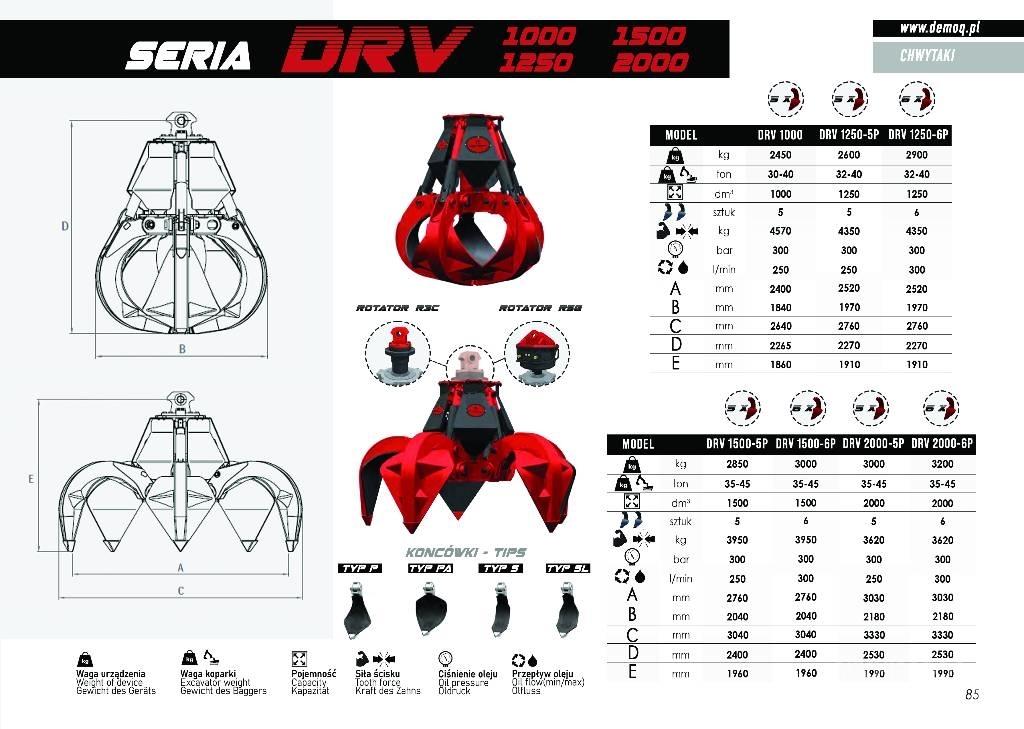  DEMOQ DRV600-5P Αρπάγες