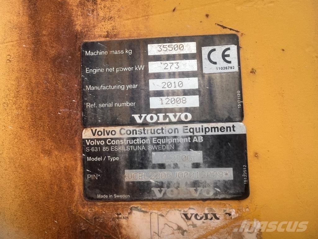 Volvo L 220 G Φορτωτές με λάστιχα (Τροχοφόροι)