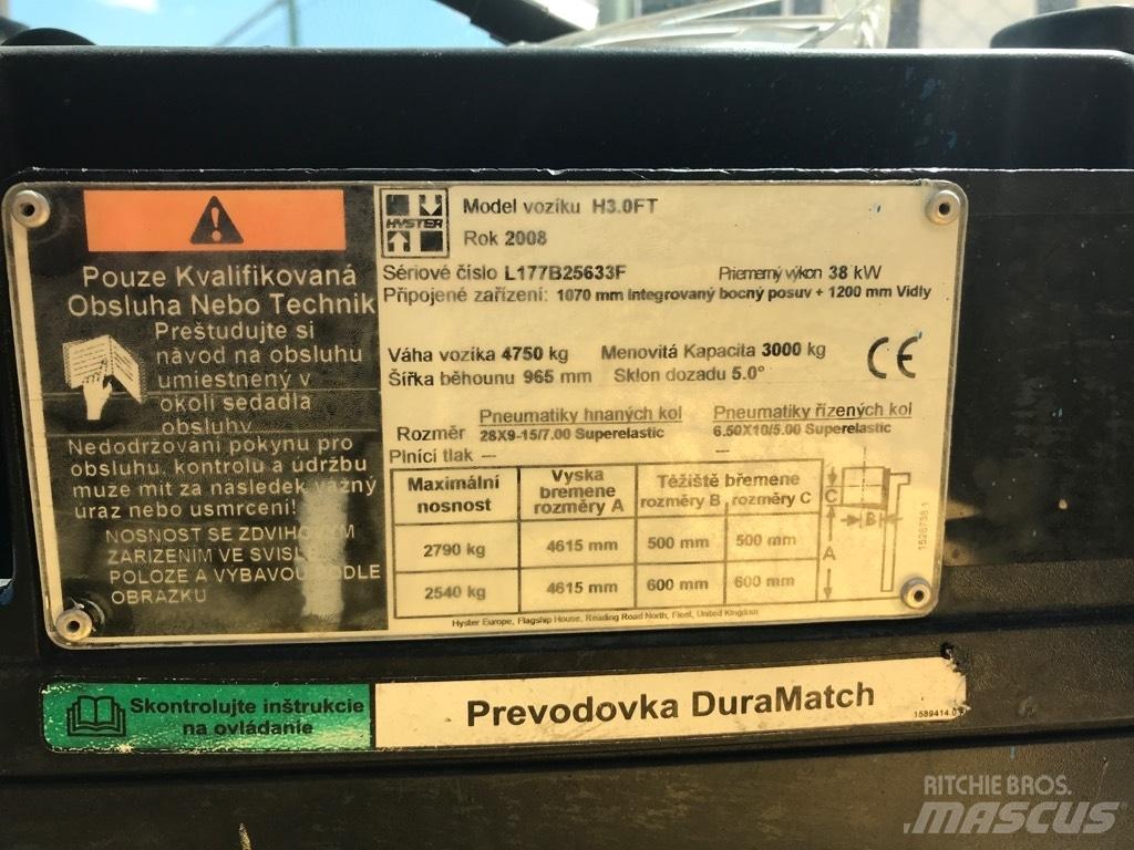 Hyster H 3.00 FT Περονοφόρα ανυψωτικά κλαρκ με φυσικό αέριο LPG