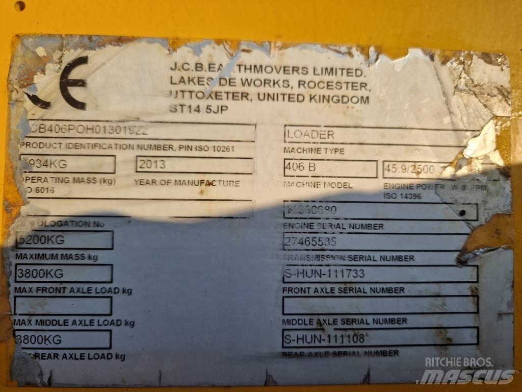 JCB 406 B Φορτωτές με λάστιχα (Τροχοφόροι)