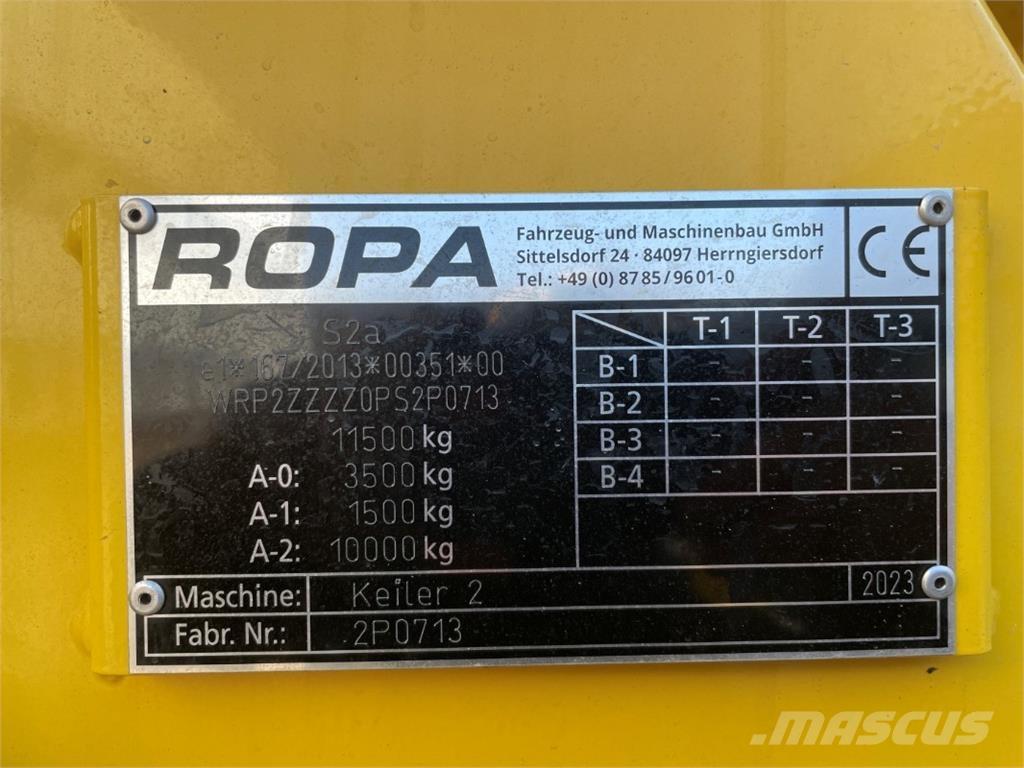 Ropa KEILER 2 Πατατοεξαγωγέας