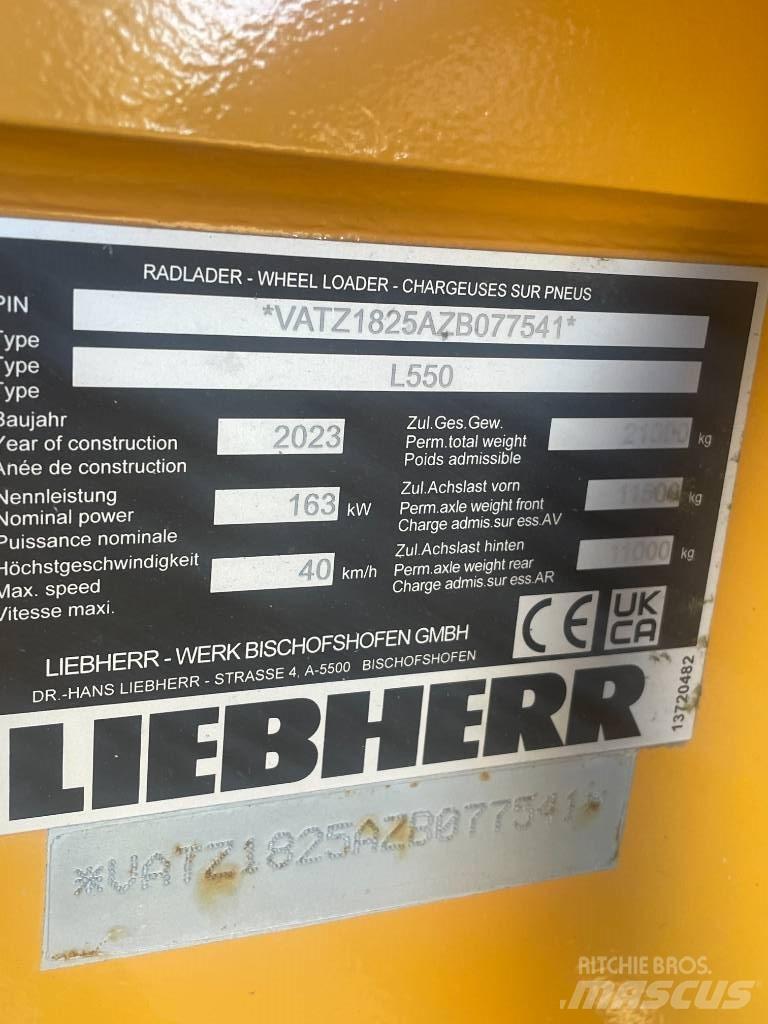 Liebherr L550XPower Φορτωτές με λάστιχα (Τροχοφόροι)
