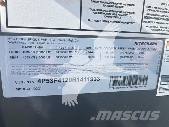 PJ LD Επίπεδες/πλευρικώς ανοιγόμενες ρυμούλκες