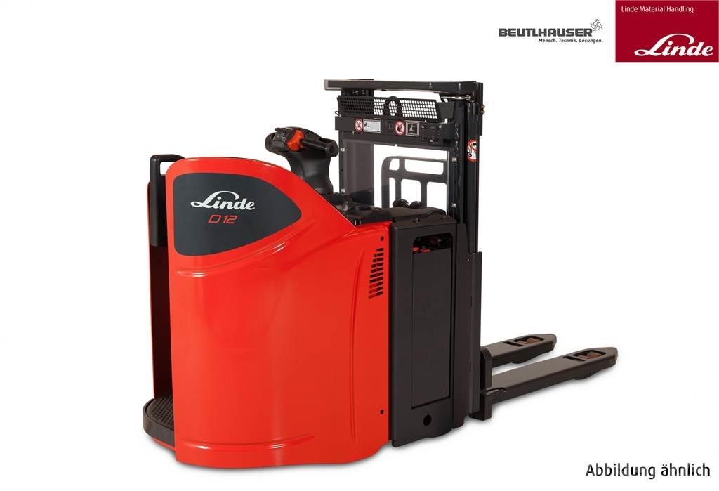 Linde D12SP Παλετοφόρα πεζού χειριστή με ιστό