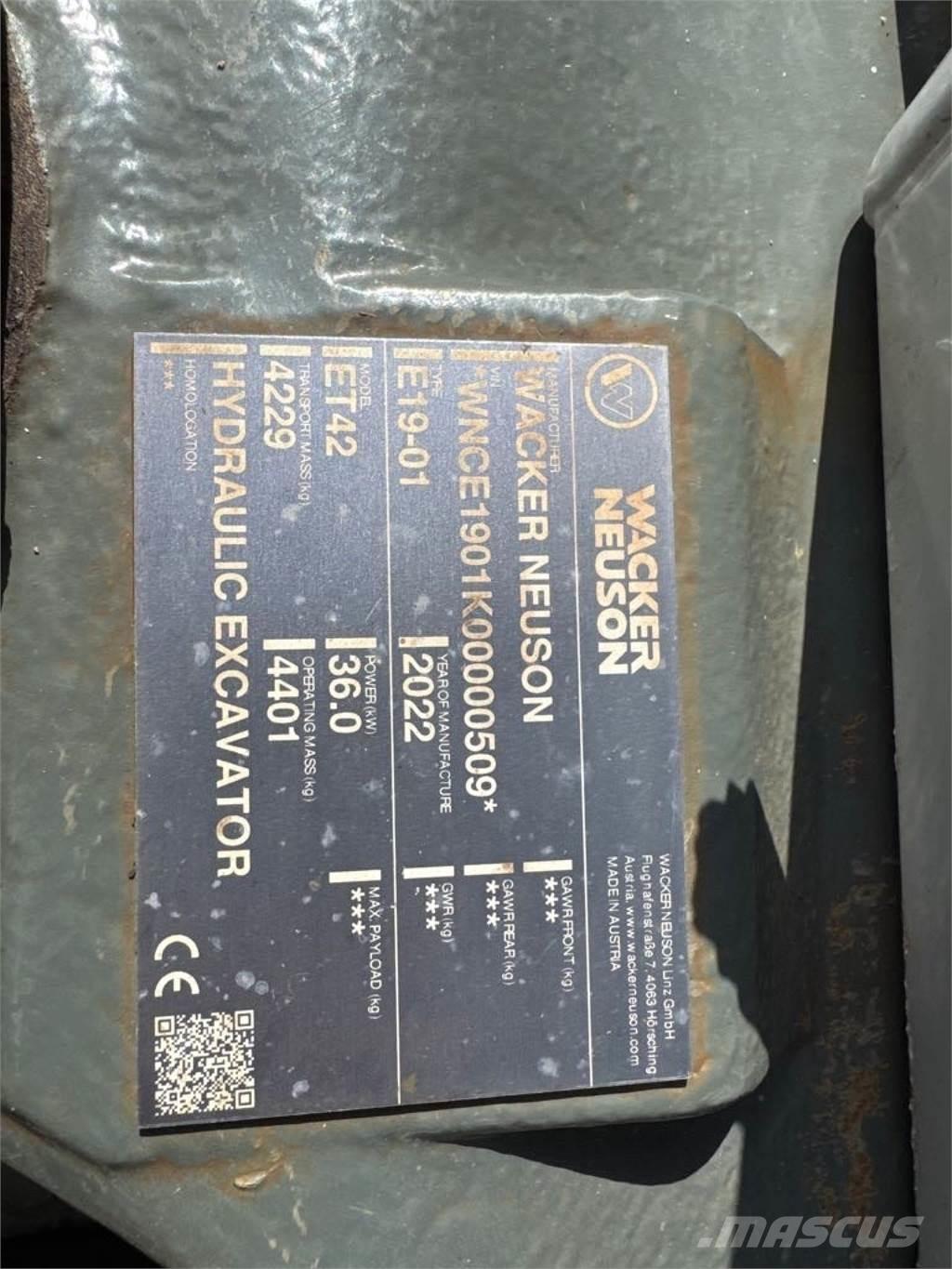 Wacker Neuson ET42 Εκσκαφείς με ερπύστριες