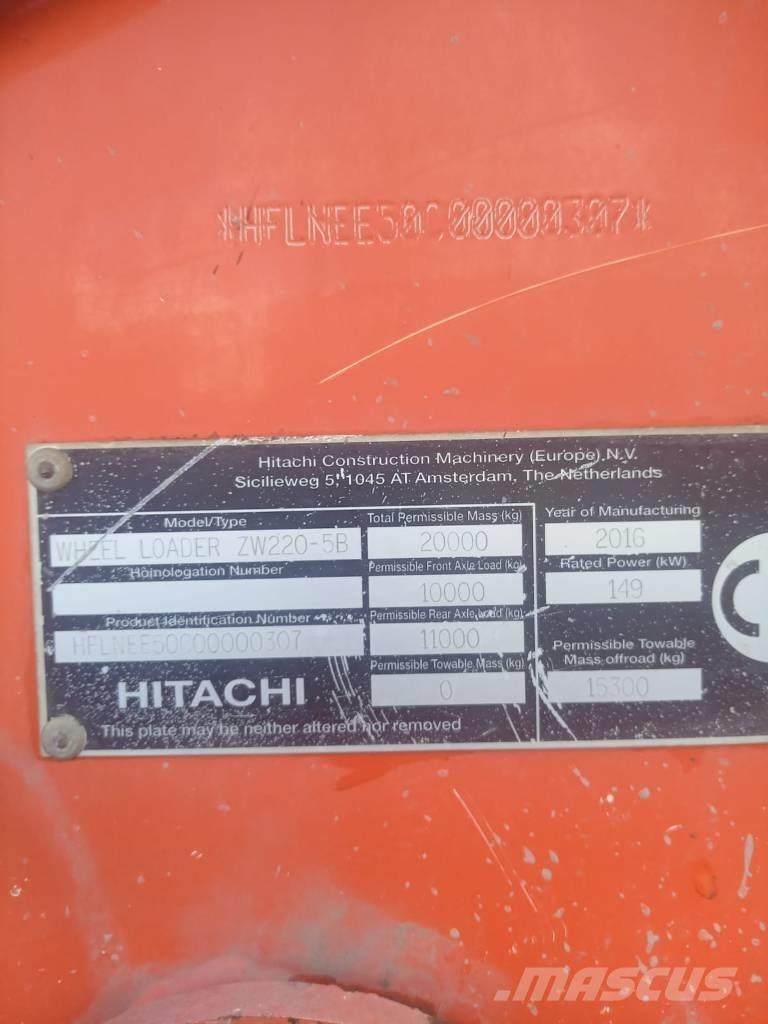 Hitachi ZW 220-6 Εκσκαφείς με τροχούς - λάστιχα