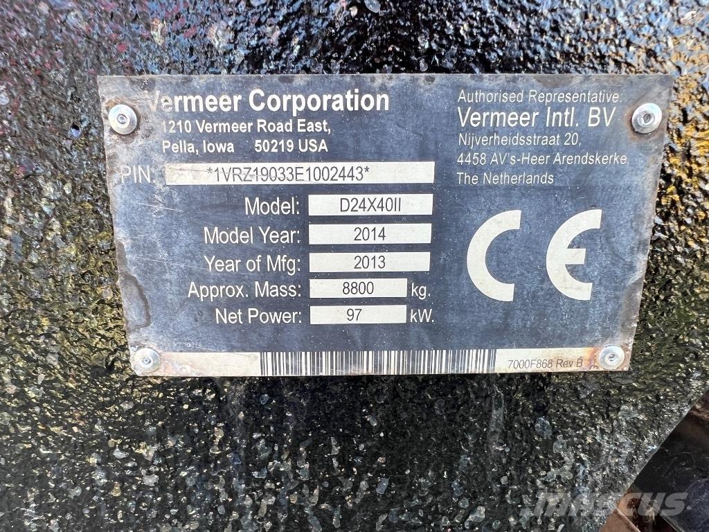 Vermeer D24X40II Εξοπλισμός οριζόντιων διατρήσεων