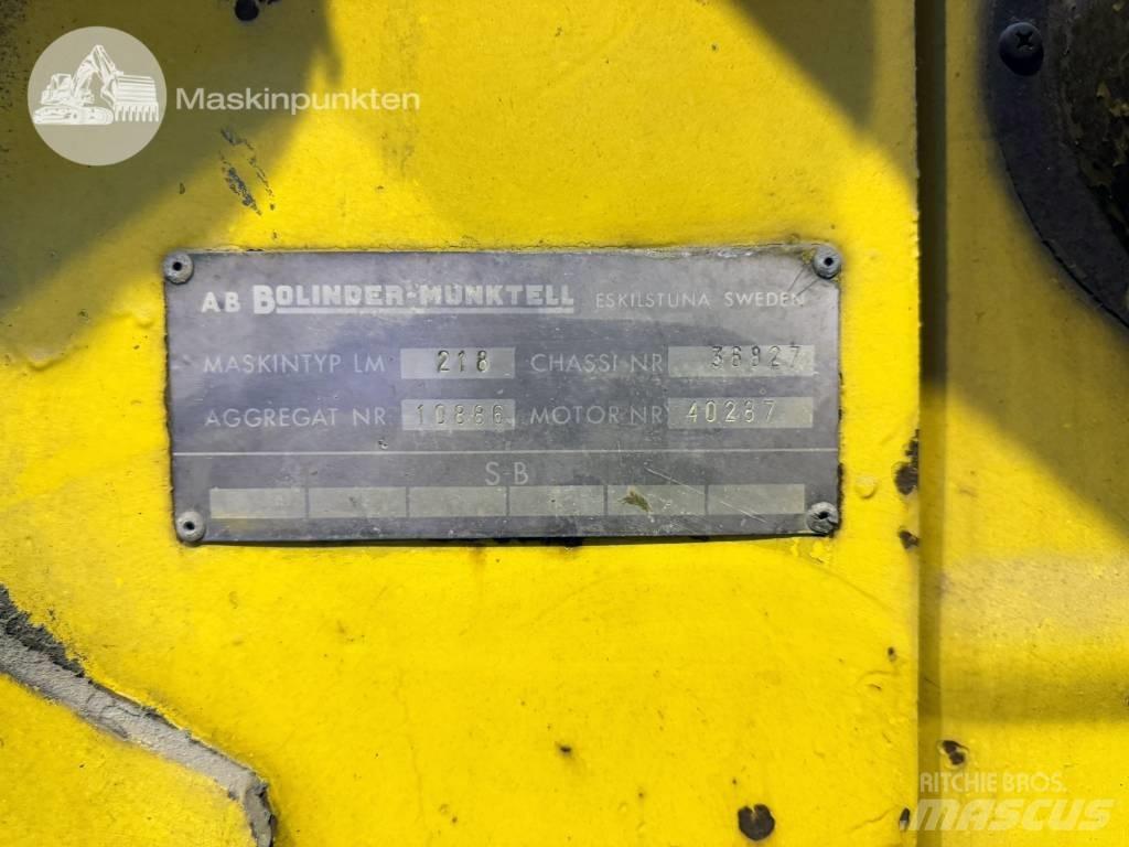 Volvo BM 218 Φορτωτές με λάστιχα (Τροχοφόροι)